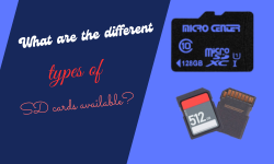 What are the different types of SD cards available?