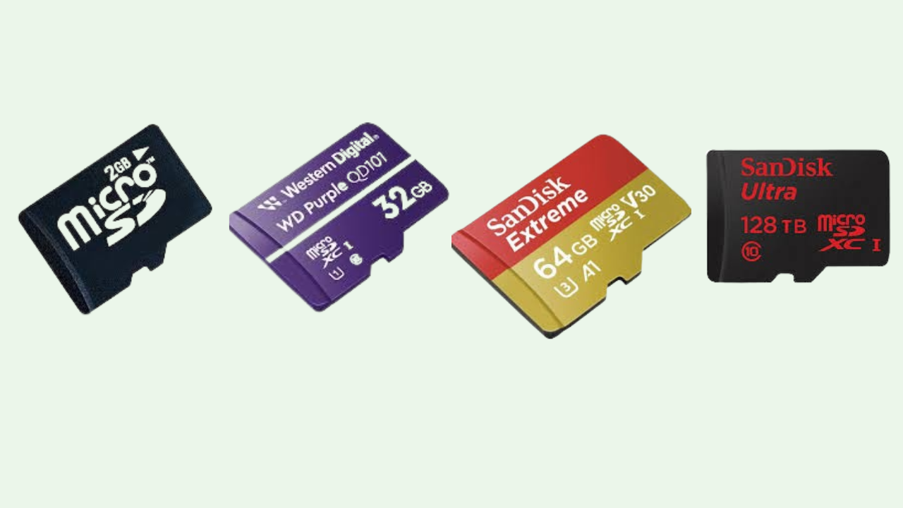 What are the different types of SD cards available?