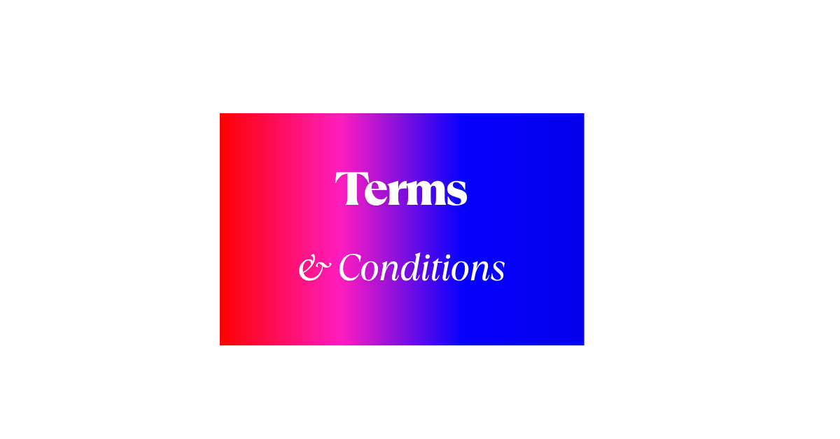 Terms and Conditions