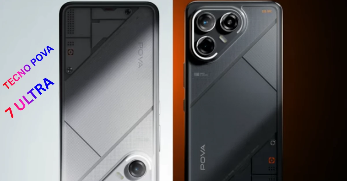 The Tecno Pova 7 Ultra 5G features a stunning 144 Hz AMOLED display and a massive 6000 mAh battery