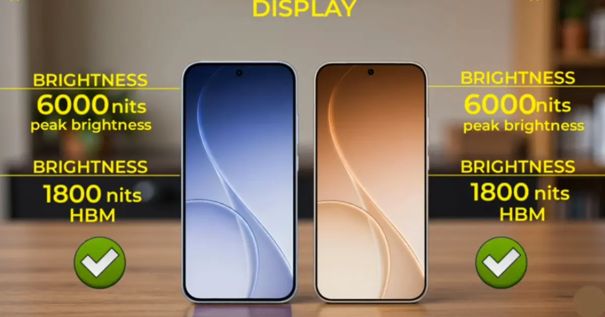 Oppo Reno 15 5G vs Oppo Reno 15 5G Pro Comparison